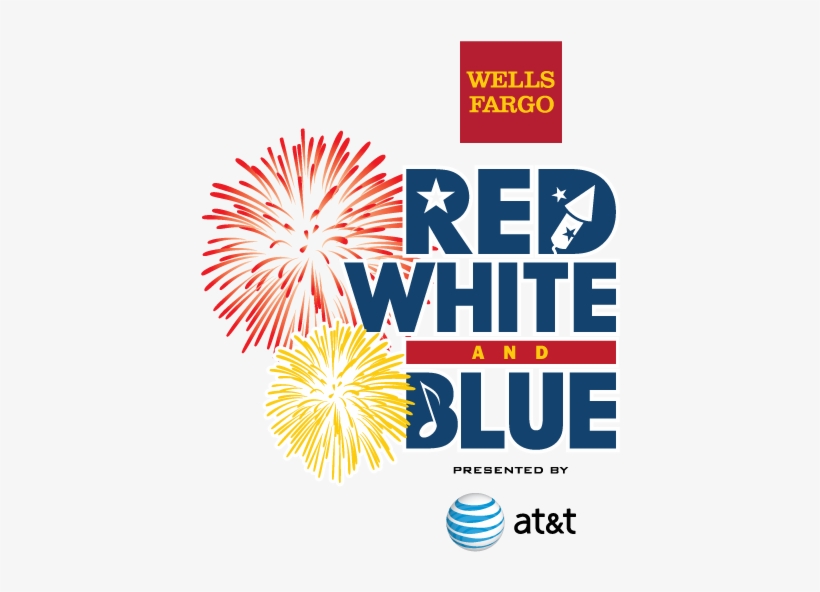 Wells Fargo Red, White And Blue Presented By At&t Is - Red White And Blue Celebration, transparent png #1762744