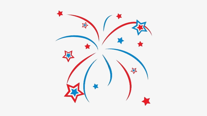 Red White And Blue Firework Clipart Transparent, transparent png #1762827