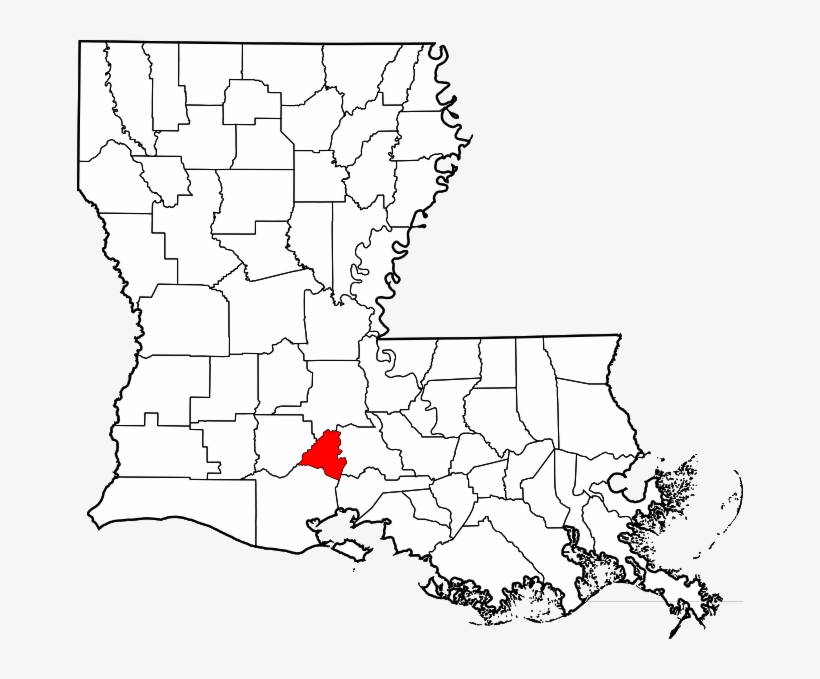 Map Of Louisiana Highlighting Lafayette Parish - Caddo Parish Louisiana, transparent png #1762930
