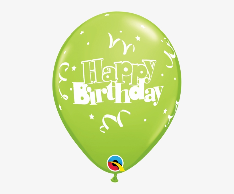 11" Birthday Streamers & Stars Latex Balloons - Loftus Q1-1952 11" Birthday Streamers Stars Around, transparent png #1762956