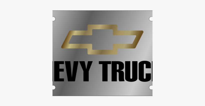 Chevy Trucks Stainless Steel License Plate - Cross, transparent png #1763108