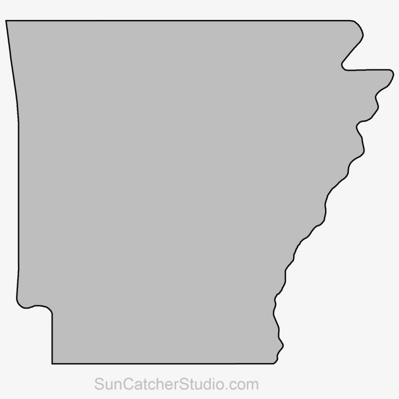 Shape Outline Of Arkansas, transparent png #1763249