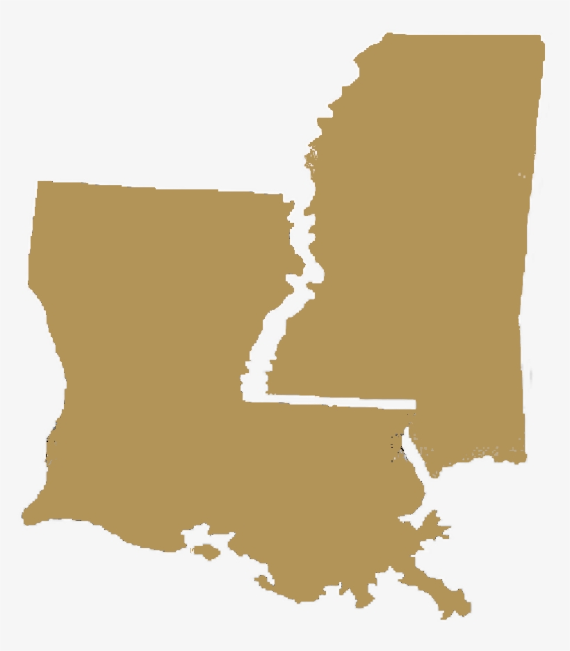 Golf Pass - Mississippi In Relation To Louisiana, transparent png #1763391