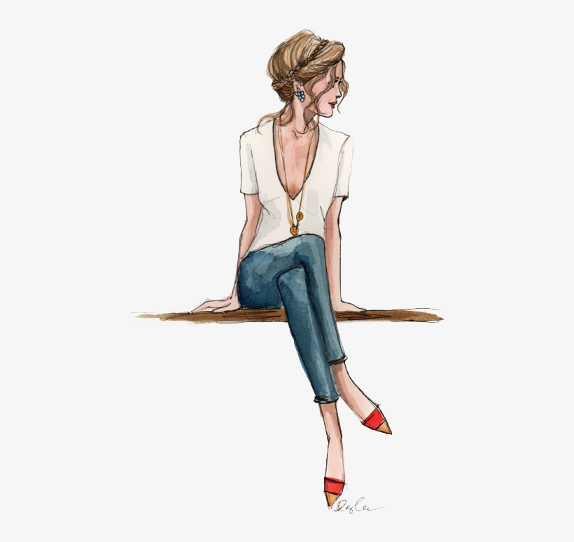 Resultado De Imagen Para Imagen Png Tumblr Hipster - Fashion Sketch, transparent png #1763500