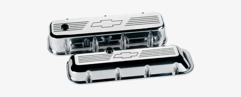 Big Block Chevrolet Bowtie Valve Covers - Billet Specialties 96021 Big Block Valve Covers - Short, transparent png #1763519