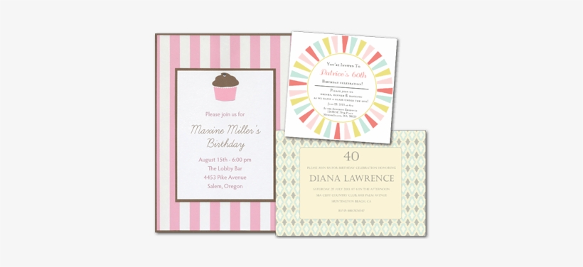 Birthday Party Invitations - Party, transparent png #1763650