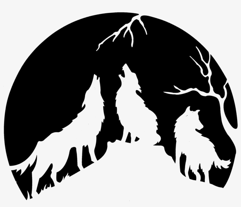 Wolf Silhouette, Silhouette Clip Art, Silhouette Portrait