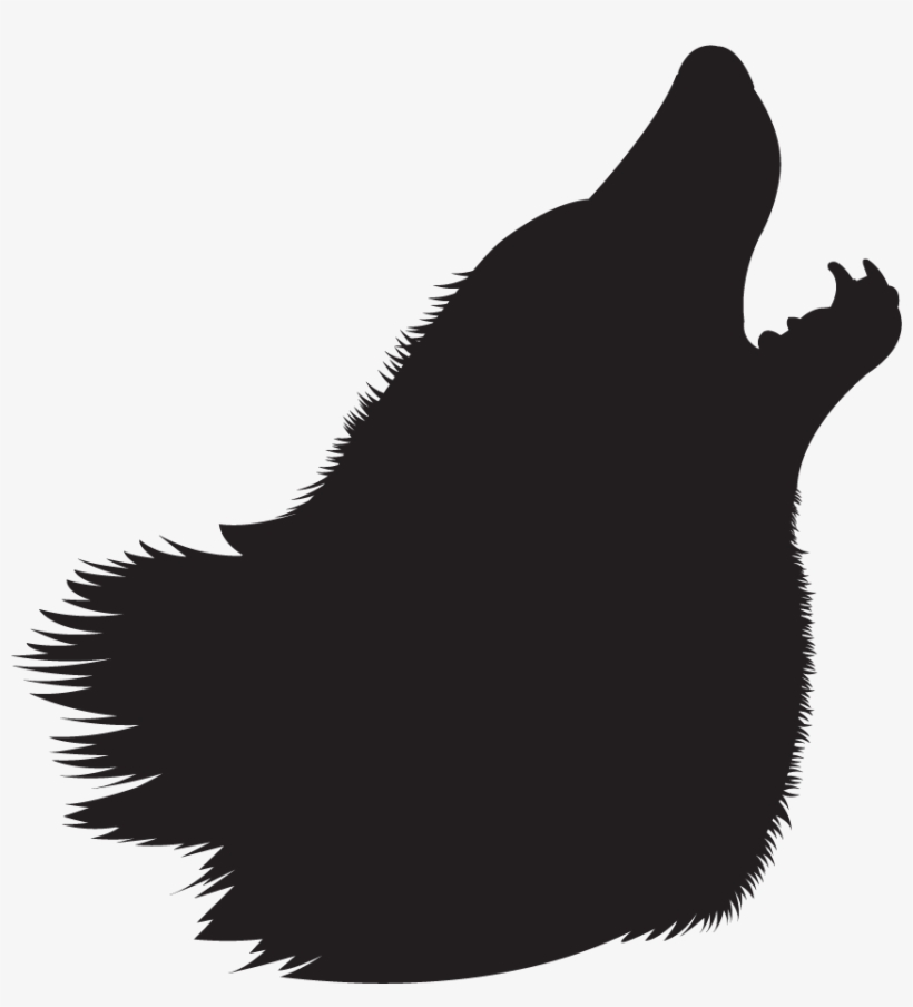 Clip Art Animals Four Legged Mammals Howling Wolf Silhouette - Punxsutawney Phil, transparent png #1764279