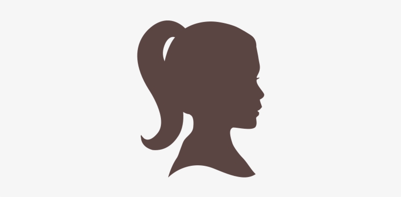 Girl Head Png - Girl Silhouette Head Pink, transparent png #1764504