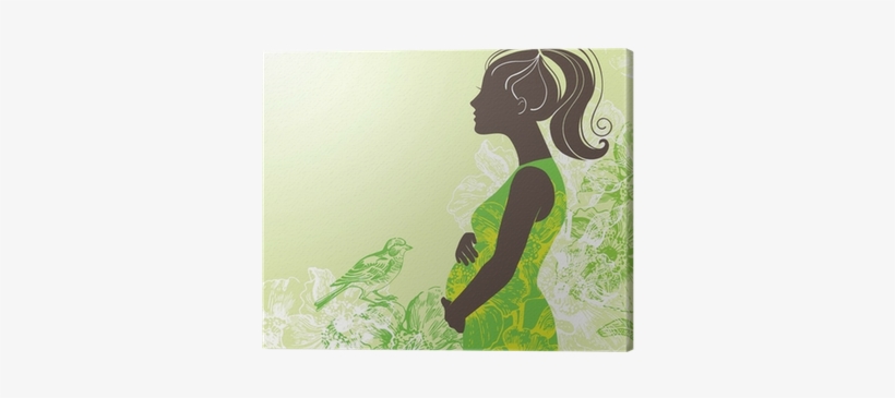Pregnant Woman Silhouette, transparent png #1764613