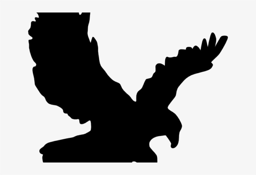 Black Eagle Clipart Small Eagle - Clip Art, transparent png #1764650