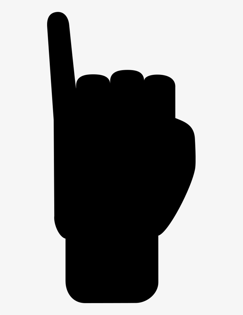 Little Finger Up Of Hand Silhouette Comments - Hand, transparent png #1765000