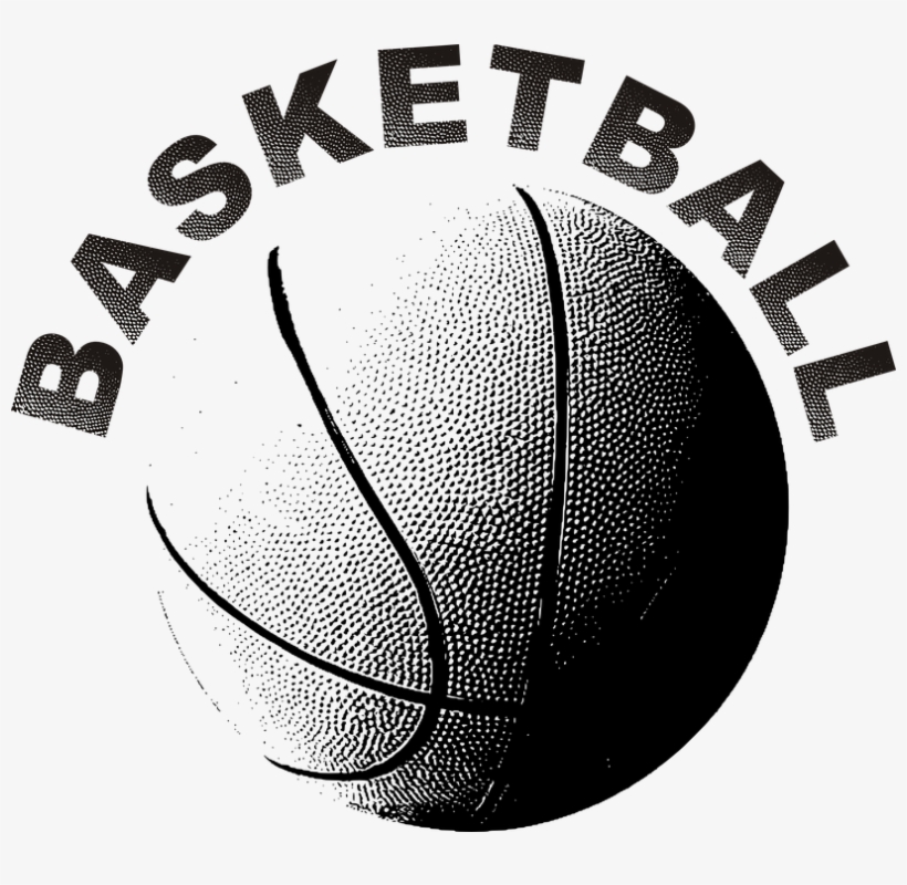 Free Basketball Graphics - Basketball Black And White, transparent png #1765085