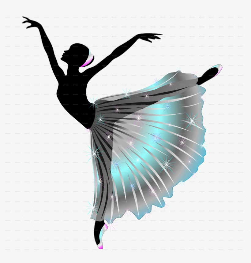 Classical Dancer Graceful Ballerina By Bluedarkat - Punte Danza Classica Colorate, transparent png #1765139