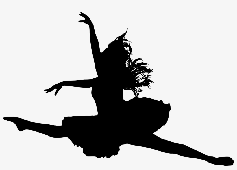 This Free Icons Png Design Of Jumping Ballerina Silhouette, transparent png #1765140