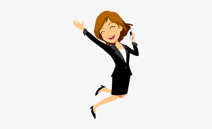 Mascot Animate - Business Woman Vector Png, transparent png #1765189