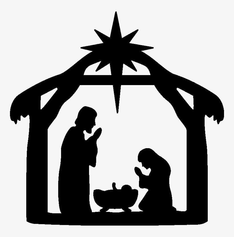 Nativity Star Silhouet - Christmas Day, transparent png #1765347