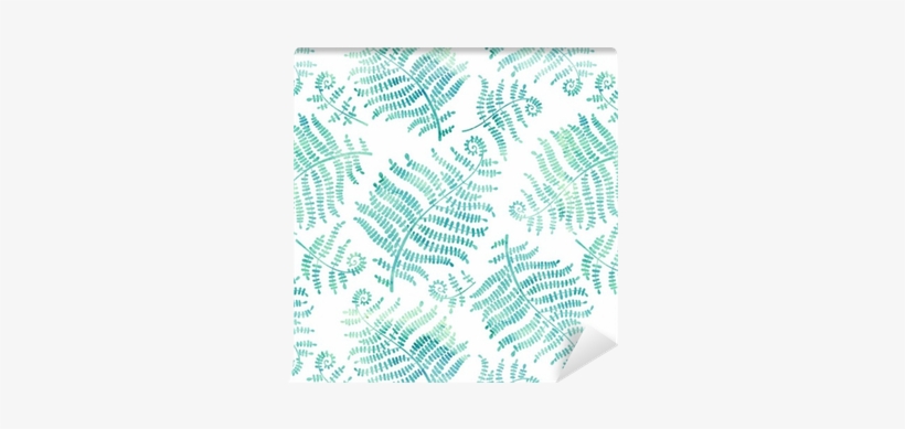 Vector Seamless Pattern With Watercolor Silhouettes - Watercolor Painting, transparent png #1765472