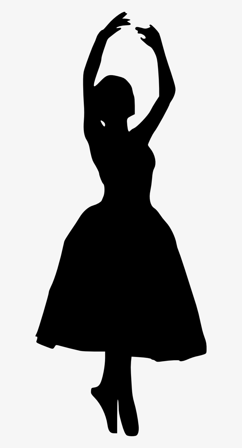 20 Ballerina Silhouette - Black And White Superhero Cartoon, transparent png #1765544
