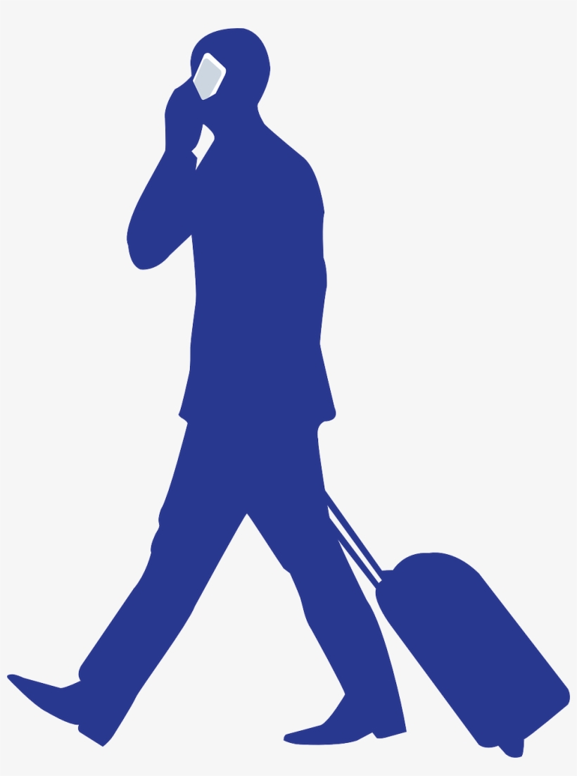 Silhouette Of Businesswoman In Front Of World Map - Businessman Clipart, transparent png #1765662