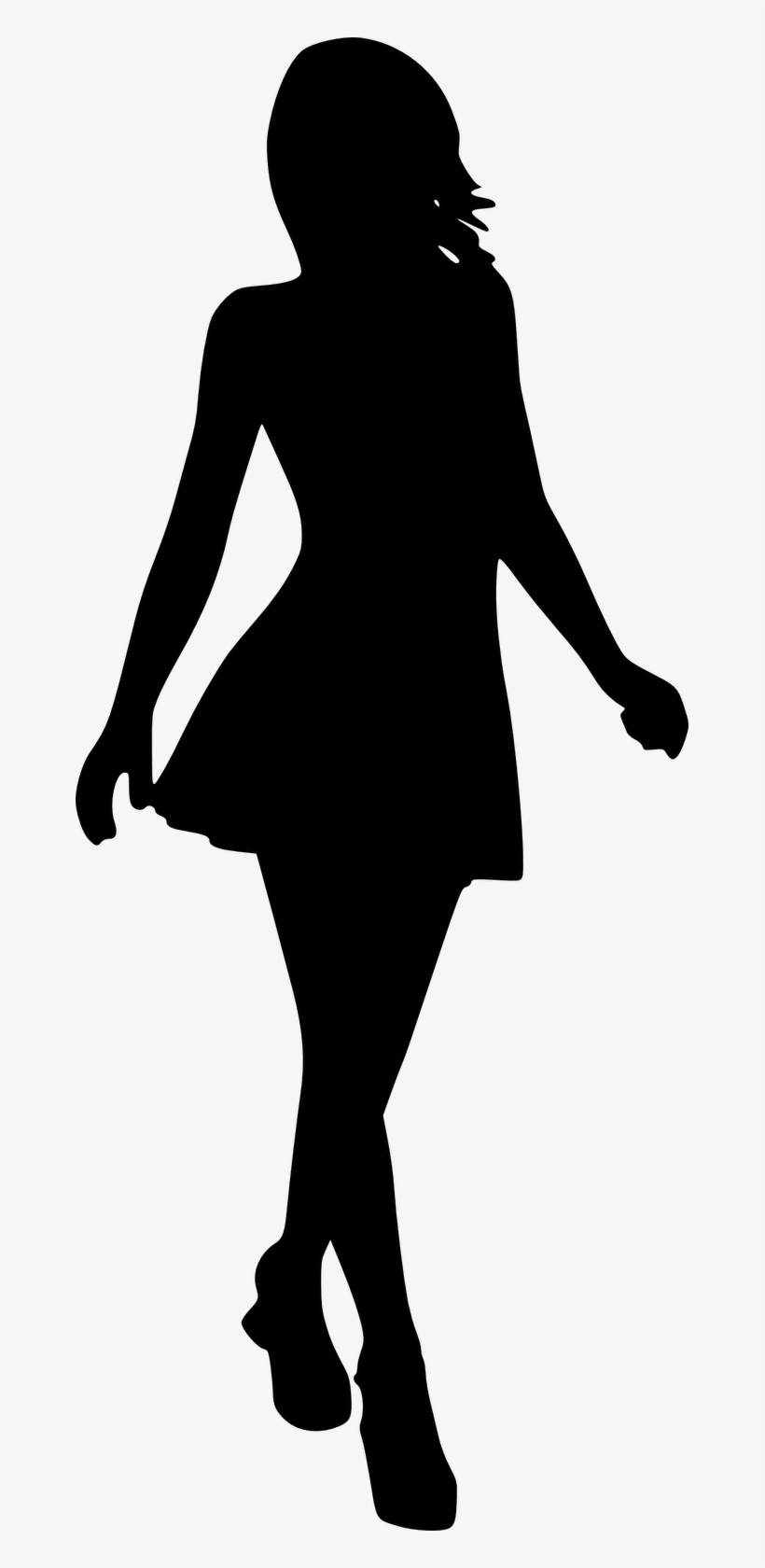 The Gallery For > Model Silhouette Png - Public Domain Woman Silhouette, transparent png #1765868