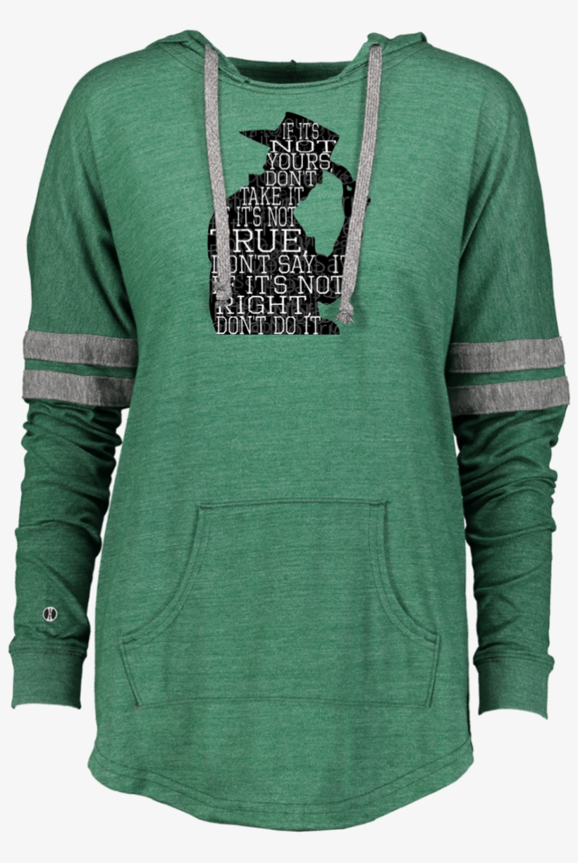 Cowboy Silhouette Black Ladies Hooded Low Key Pullover - Holloway Ladies' Hooded Low Key Pullover 229390, transparent png #1766037