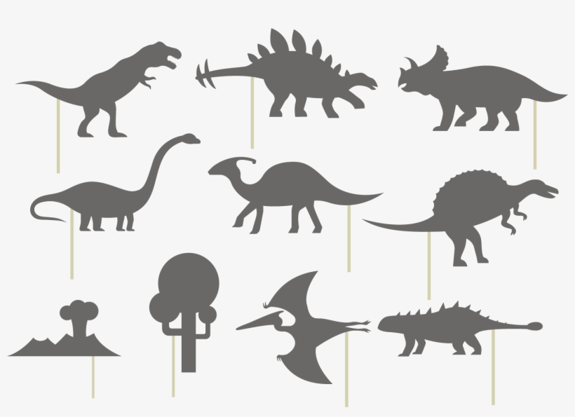 Dinosaurs Vector Shadow - Stegosaurus Silhouette, transparent png #1766148
