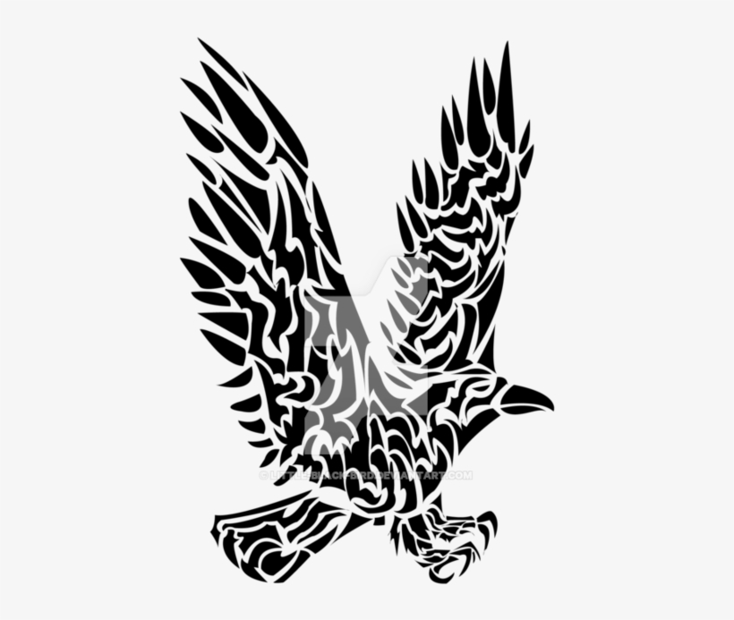 Tribal Eagle By Little Black Bird - Bird, transparent png #1766425