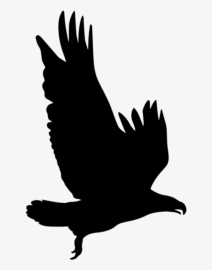 Onlinelabels Clip Art Eagle Silhouette - Eagle Silhouette, transparent png #1766522