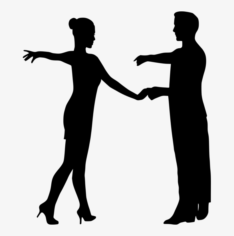 Partner Dance Latin Dance Silhouette Computer Icons - Couple Dance Silhouette Png, transparent png #1766742