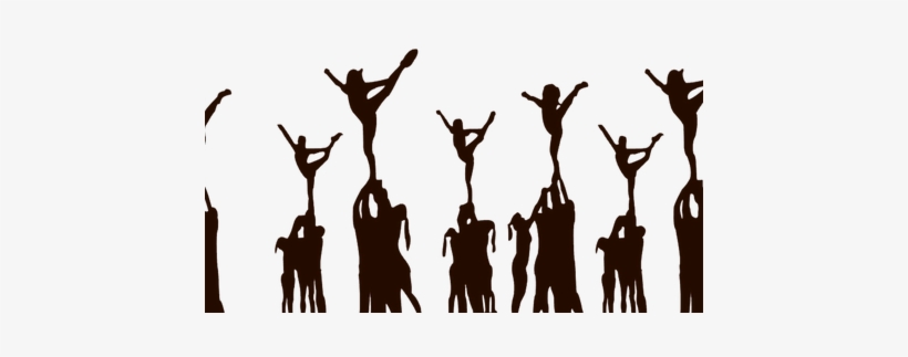 Cheerleading Vector - Cheer Stunts Clipart, transparent png #1766841