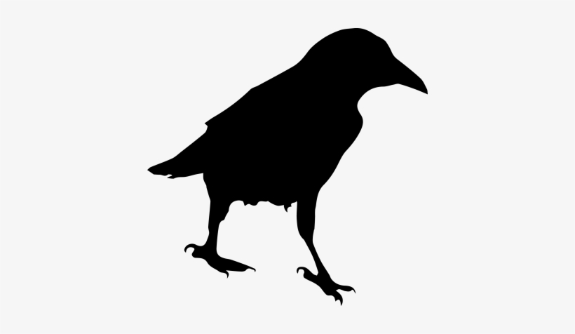 Crow Silhouette Png D400 - Decal, transparent png #1767054