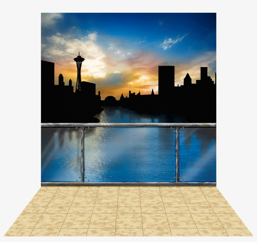 Seattle Silhouette - Skyline, transparent png #1767222