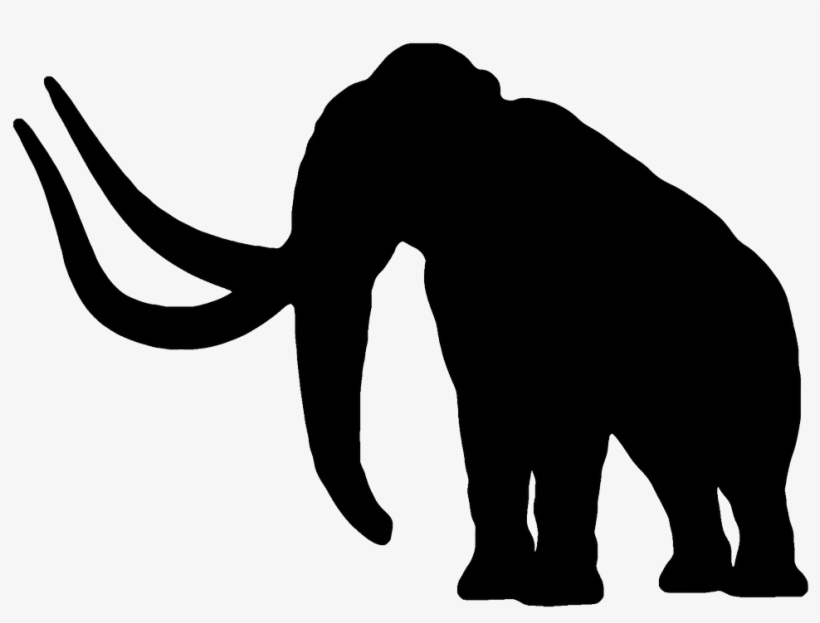 Elephant Silhouette Png - Mammoth Black, transparent png #1767264