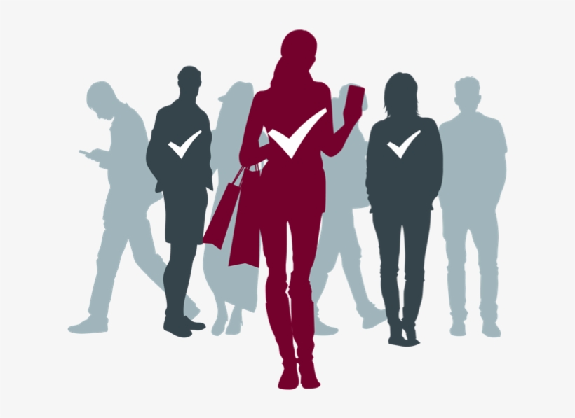 Keep Up With The Evolving Consumer By Using Data - Consumer Silluate, transparent png #1767451