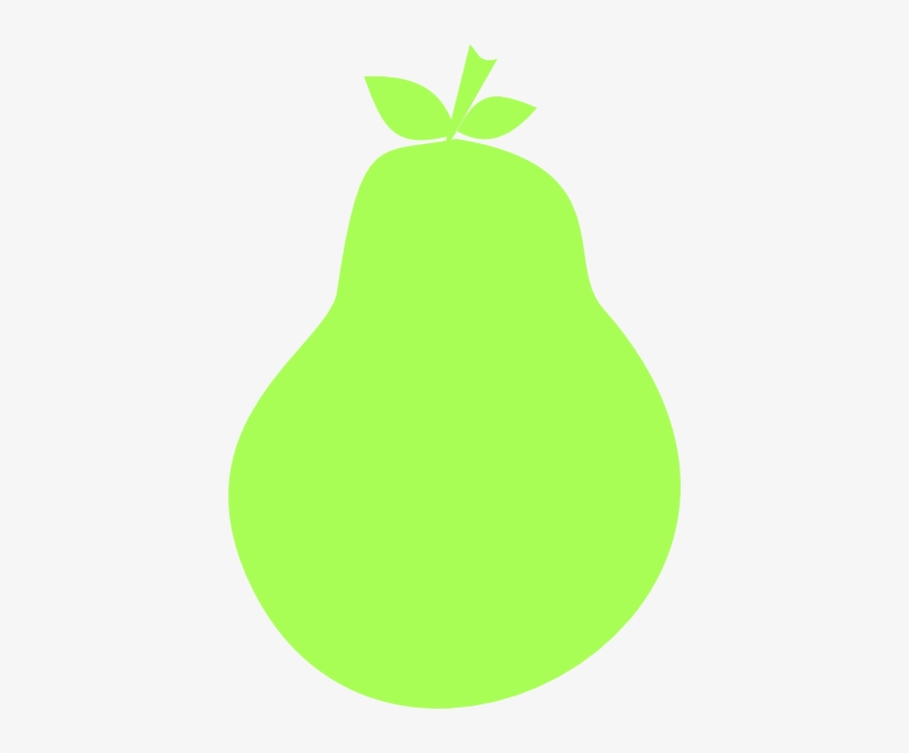 How To Set Use Green Pear Silhouette Clipart, transparent png #1767488