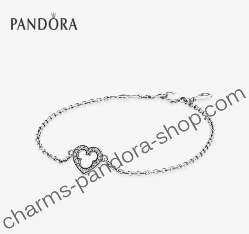 Pandora Disney Mickey Silhouette Cz Silver Bracelet - Pandora 590512cz, transparent png #1767672