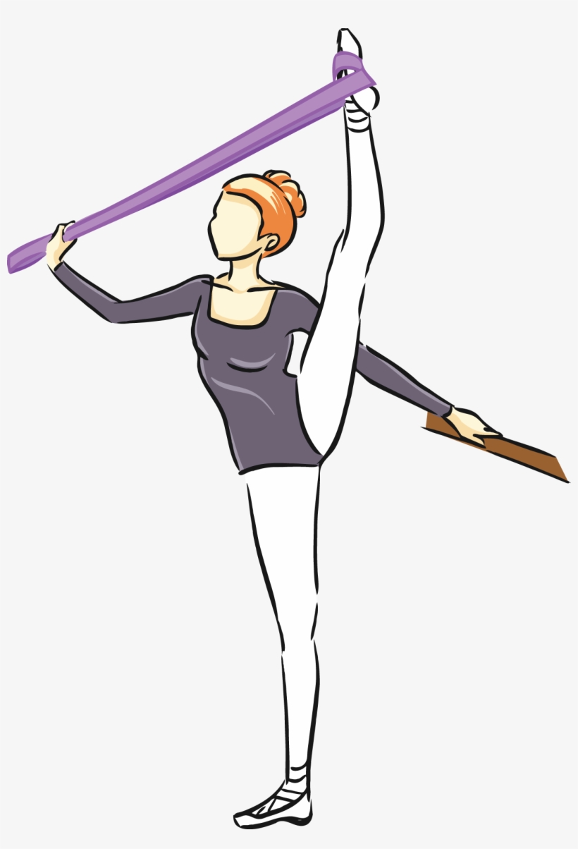 Cheerleading Drawing Two Cute Girl - Stretching, transparent png #1767803