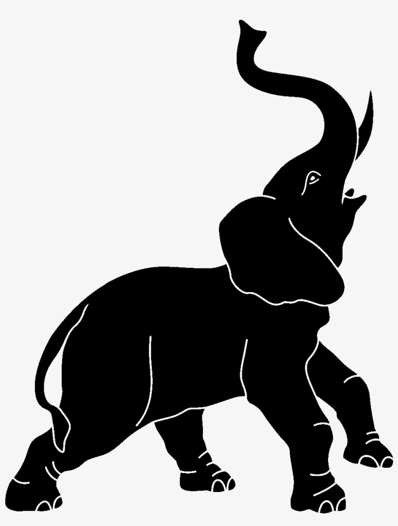 Stickers Muraux Animaux - Elephant Vector, transparent png #1767827