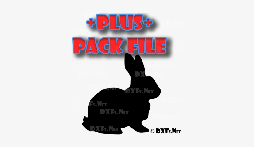 Dxf258-p Bunny Rabbit Silhouette Design For Cnc Cutting - Rabbit Silhouette Png, transparent png #1767866