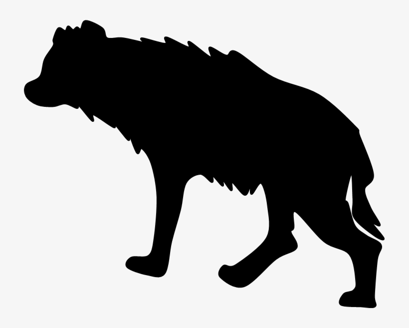 Rat Clipart Silhouette - Hyena Silhouette Png, transparent png #1768183