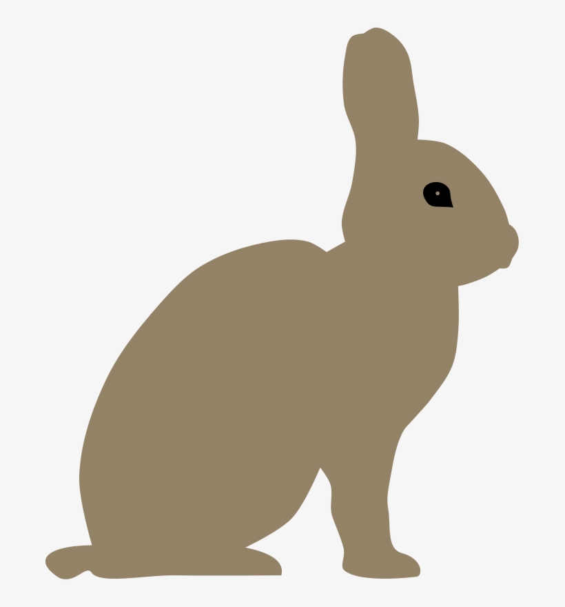 Free Bunny Elders Free Rabbit Silhouette Free Rabbit - Grey Bunny Rabbit Clipart Transparent, transparent png #1768217