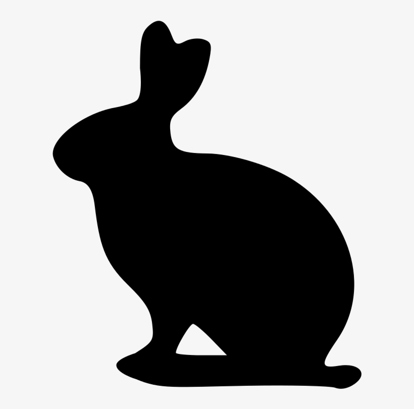Easter Bunny Silhouette Png Download - Zazzle Custom Alice's Rabbit Bag, transparent png #1768323