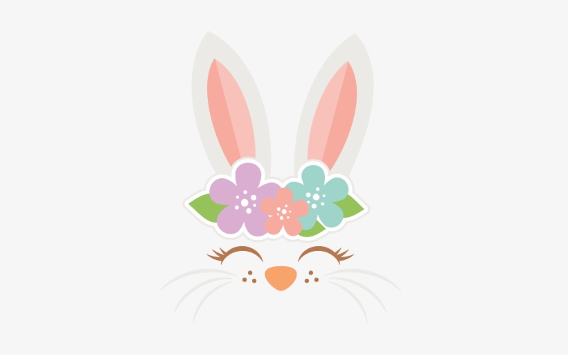 Easter Bunny Face Svg Cut Files Svg Scrapbook Cut File - Scalable Vector Graphics, transparent png #1768359