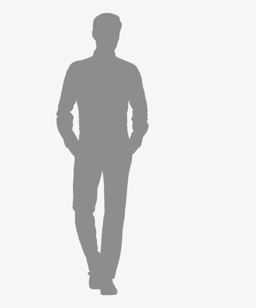 Him - Transparent Silhouette Of Man, transparent png #1768457