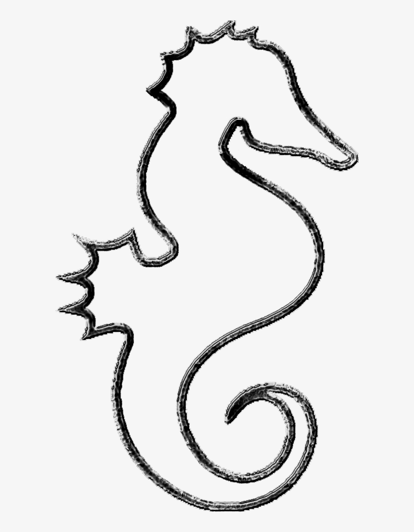 Seahorse Clipart Disney - Silhouette Sea Horse Clip Art, transparent png #1768591