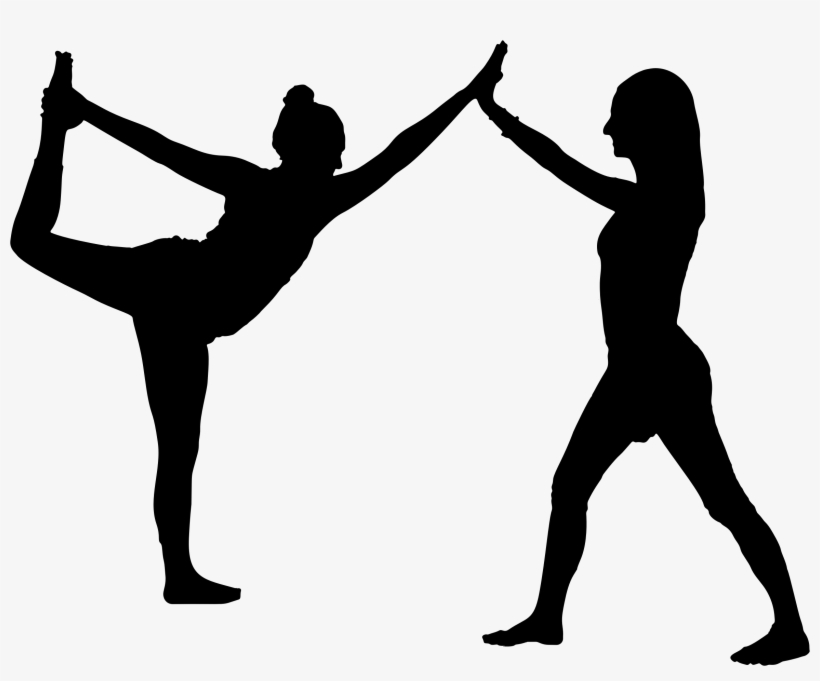 This Free Icons Png Design Of Cooperative Yoga Silhouette, transparent png #1768699