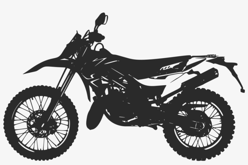 Motorbike Enduro Silhouette - Aprilia Rx 125 2009, transparent png #1768875