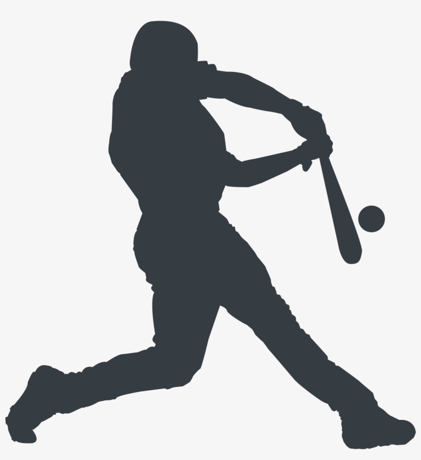 Athlete Silhouette - Baseball, transparent png #1768987