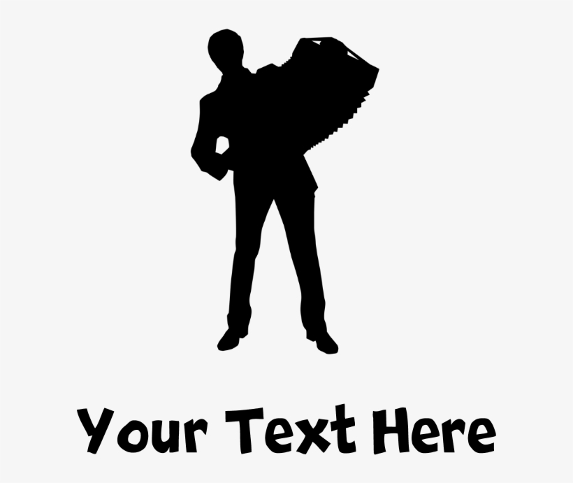 Accordion Player Silhouette Baseball Cap - Personalize Dog Gift Throw Blanket, transparent png #1769368